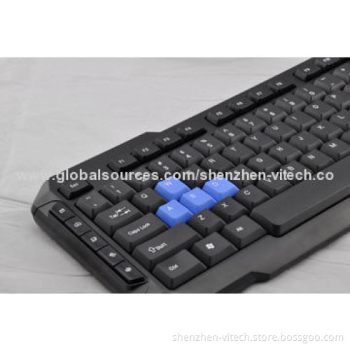 Popular and Hot Sale Computer Keyboard with 10 Media Keys